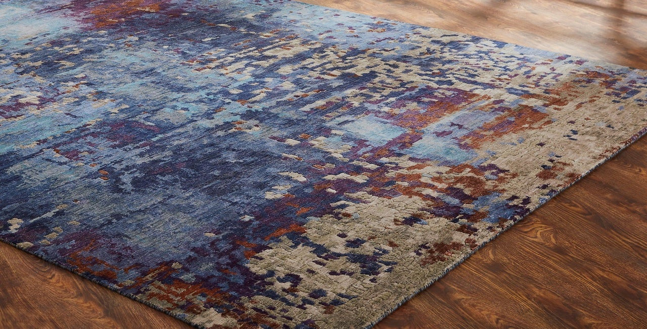 3' x 5' Modern Hand-Knotted Silk rug, Rug #EQ5861