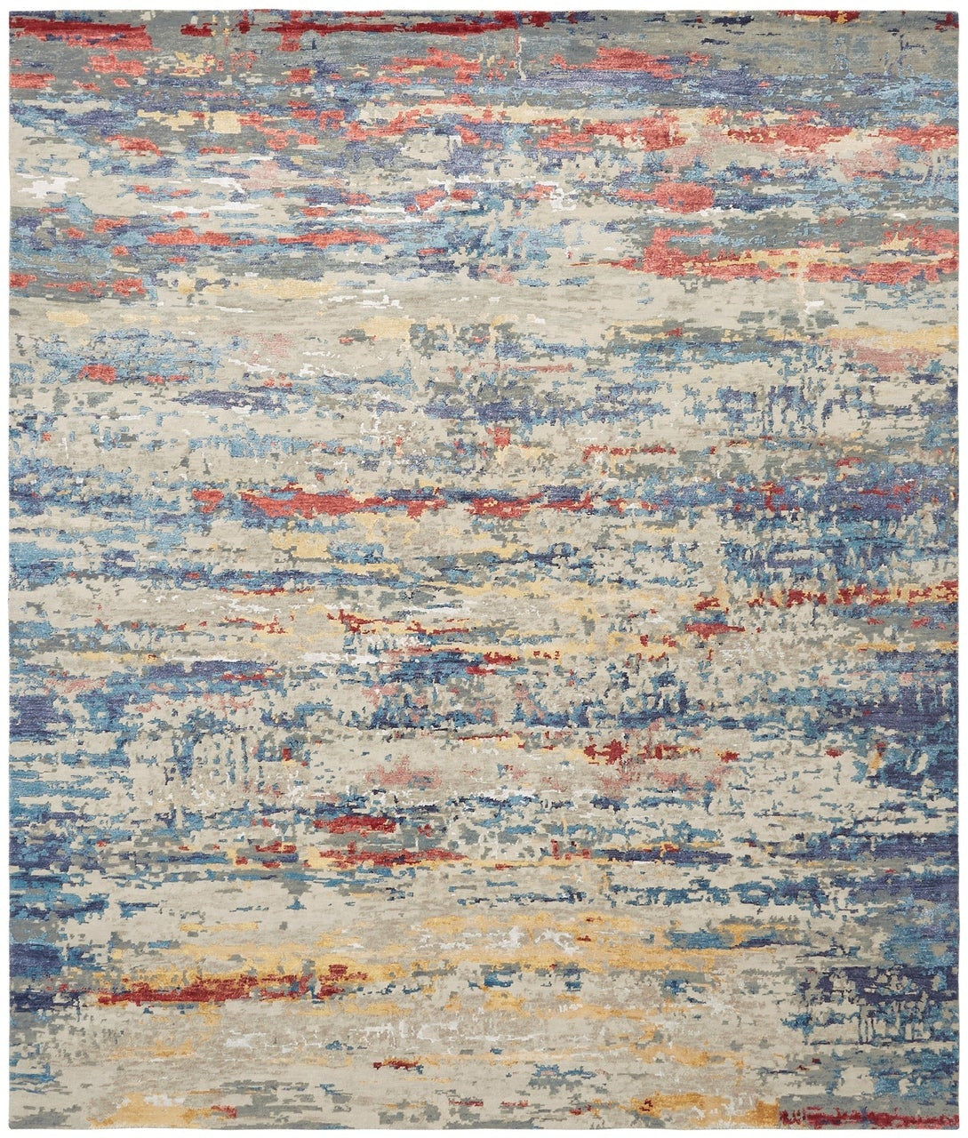 2' x 3' Modern Hand-Knotted Silk rug, Rug #EQ5871