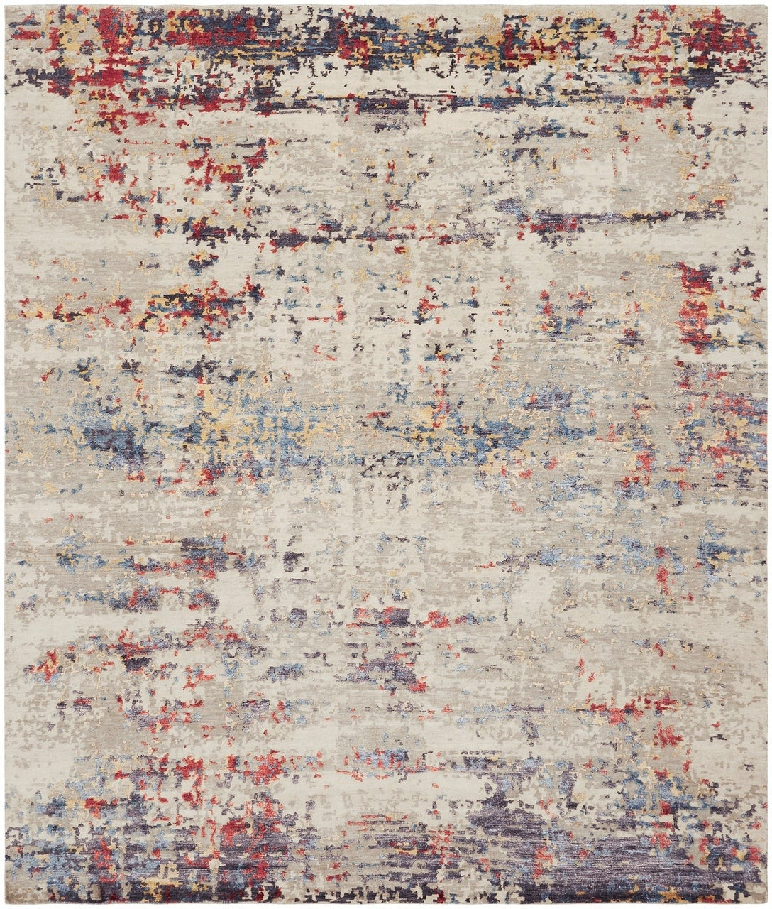 2' x 3' Modern Hand-Knotted Silk rug, Rug #EQ5881
