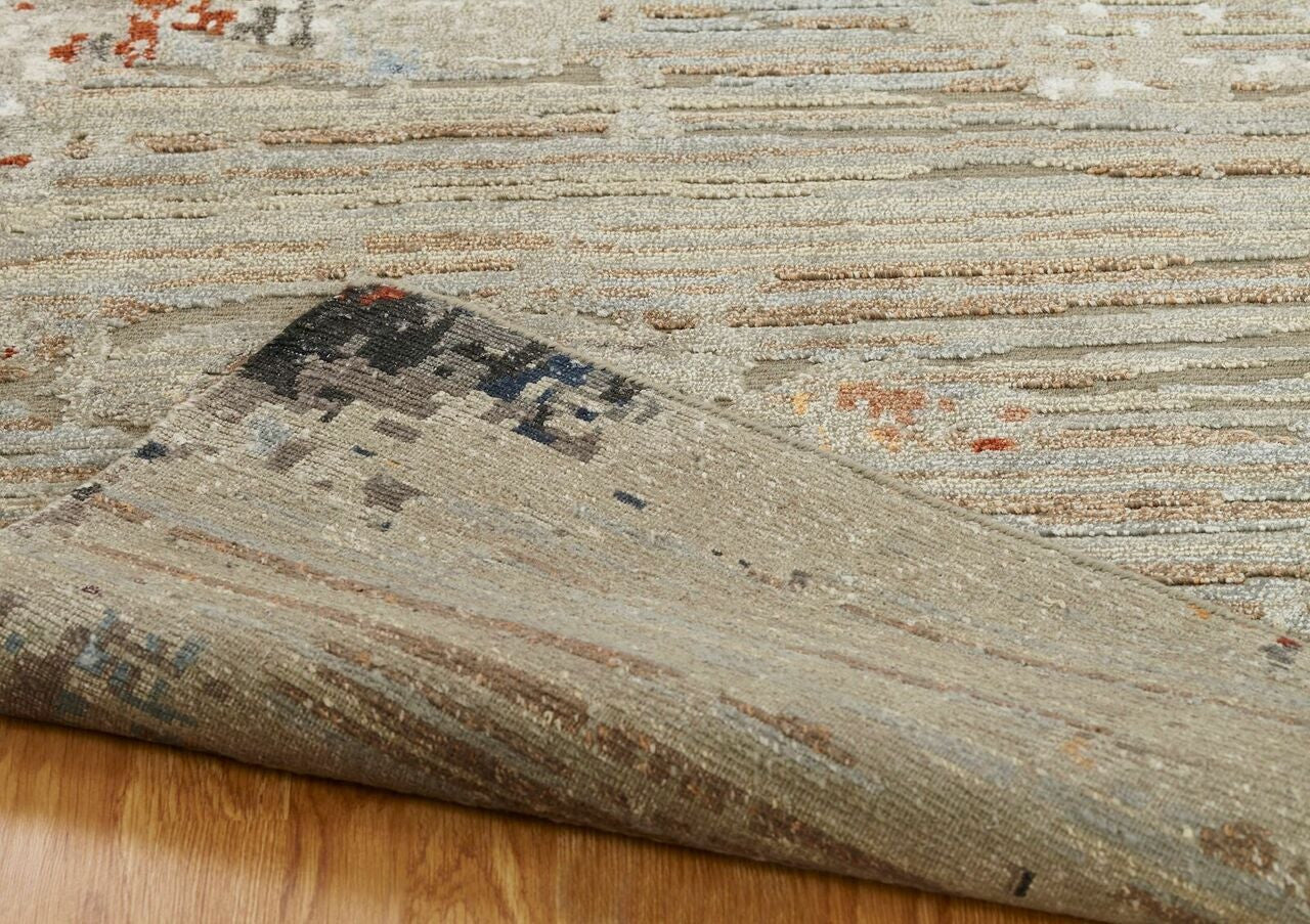 4' x 6' Modern Hand-Knotted Silk rug, Rug #ER3701