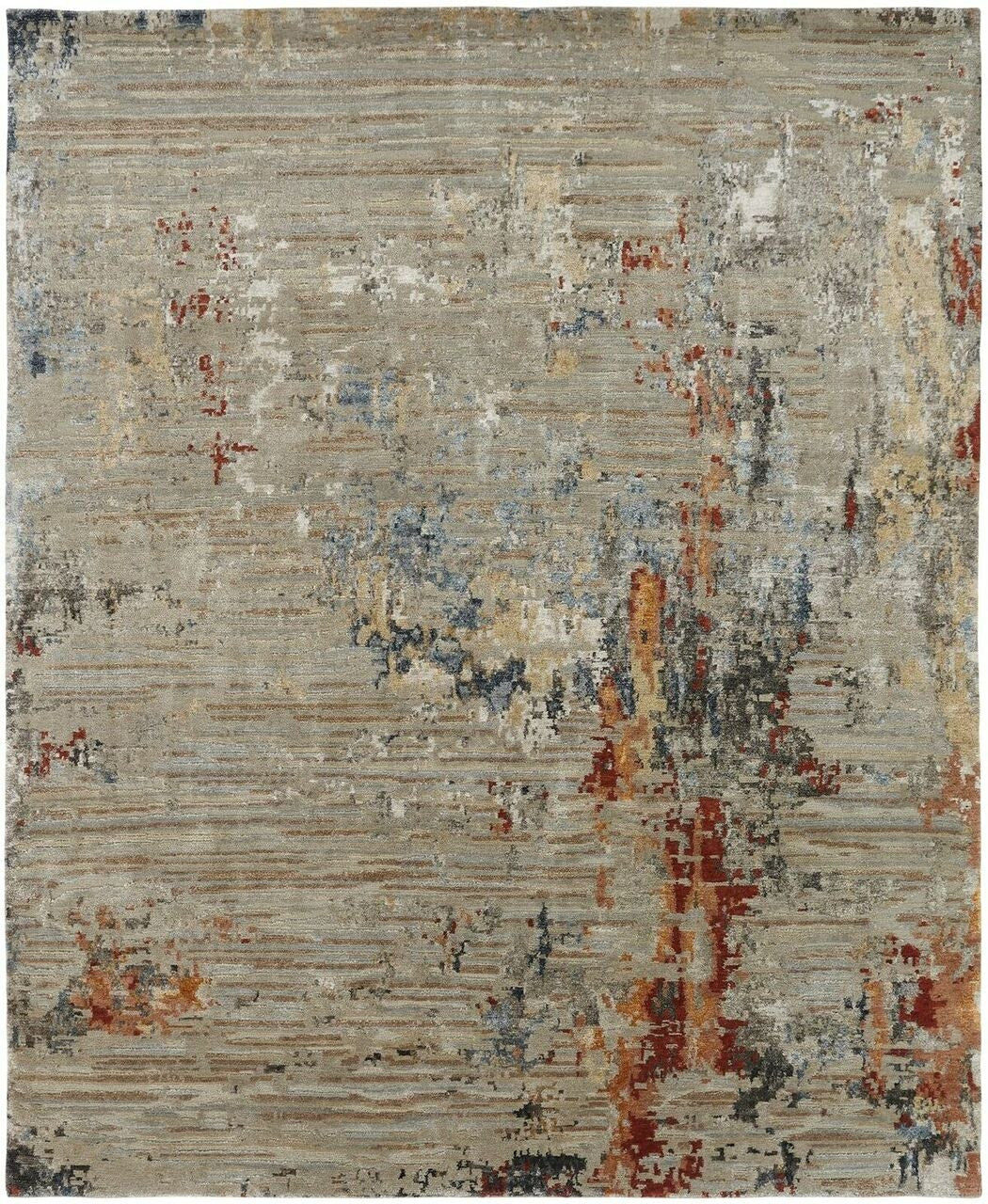 2' x 3' Modern Hand-Knotted Silk rug, Rug #ER3701