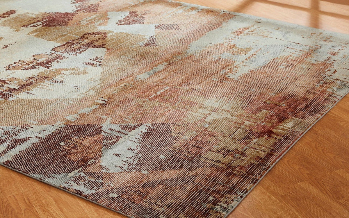 4' x 6' Modern Hand-Knotted Silk rug, Rug #ER3721