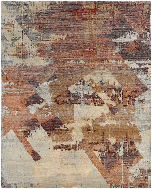 2' x 3' Modern Hand-Knotted Silk rug, Rug #ER3721