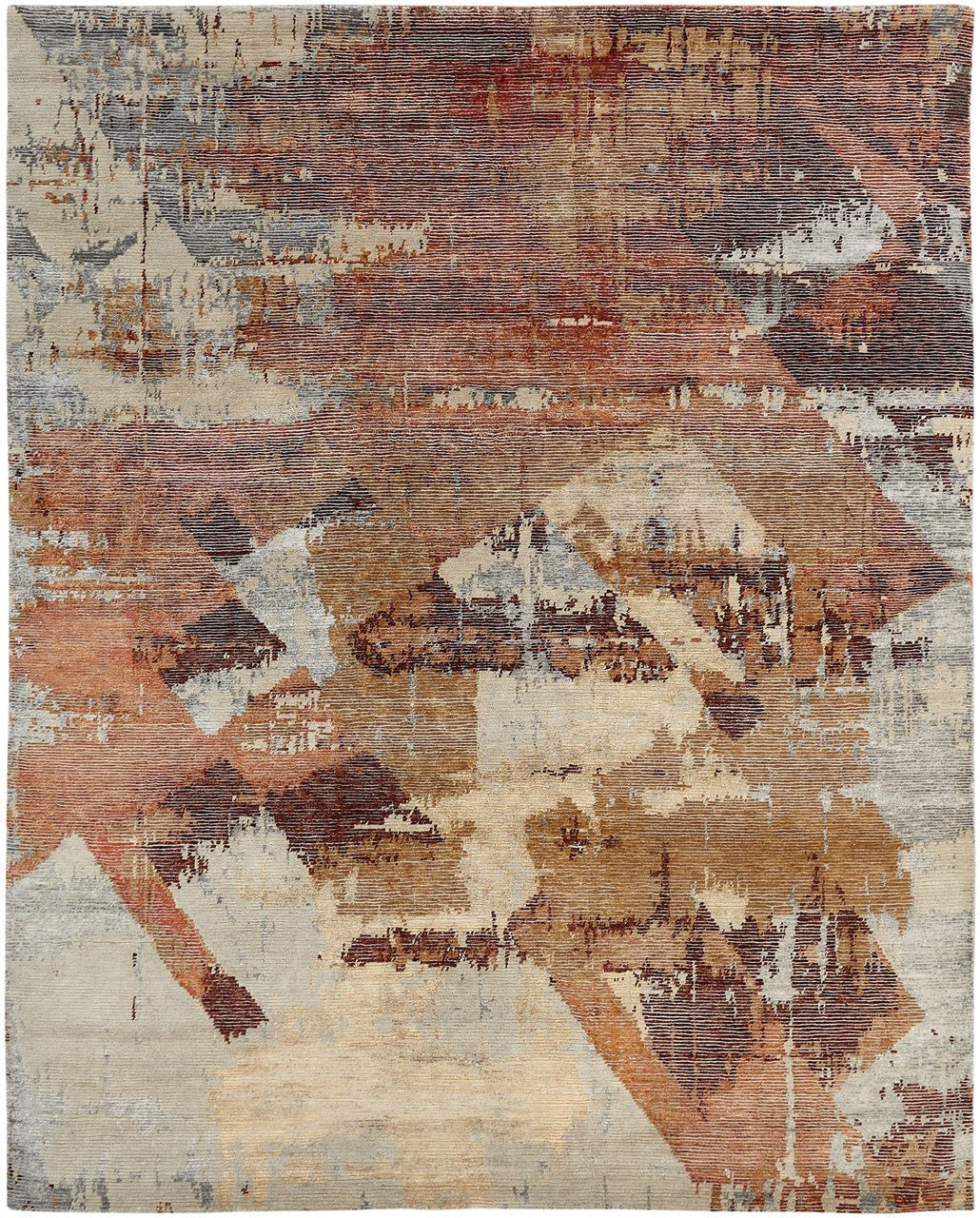 2' x 3' Modern Hand-Knotted Silk rug, Rug #ER3721