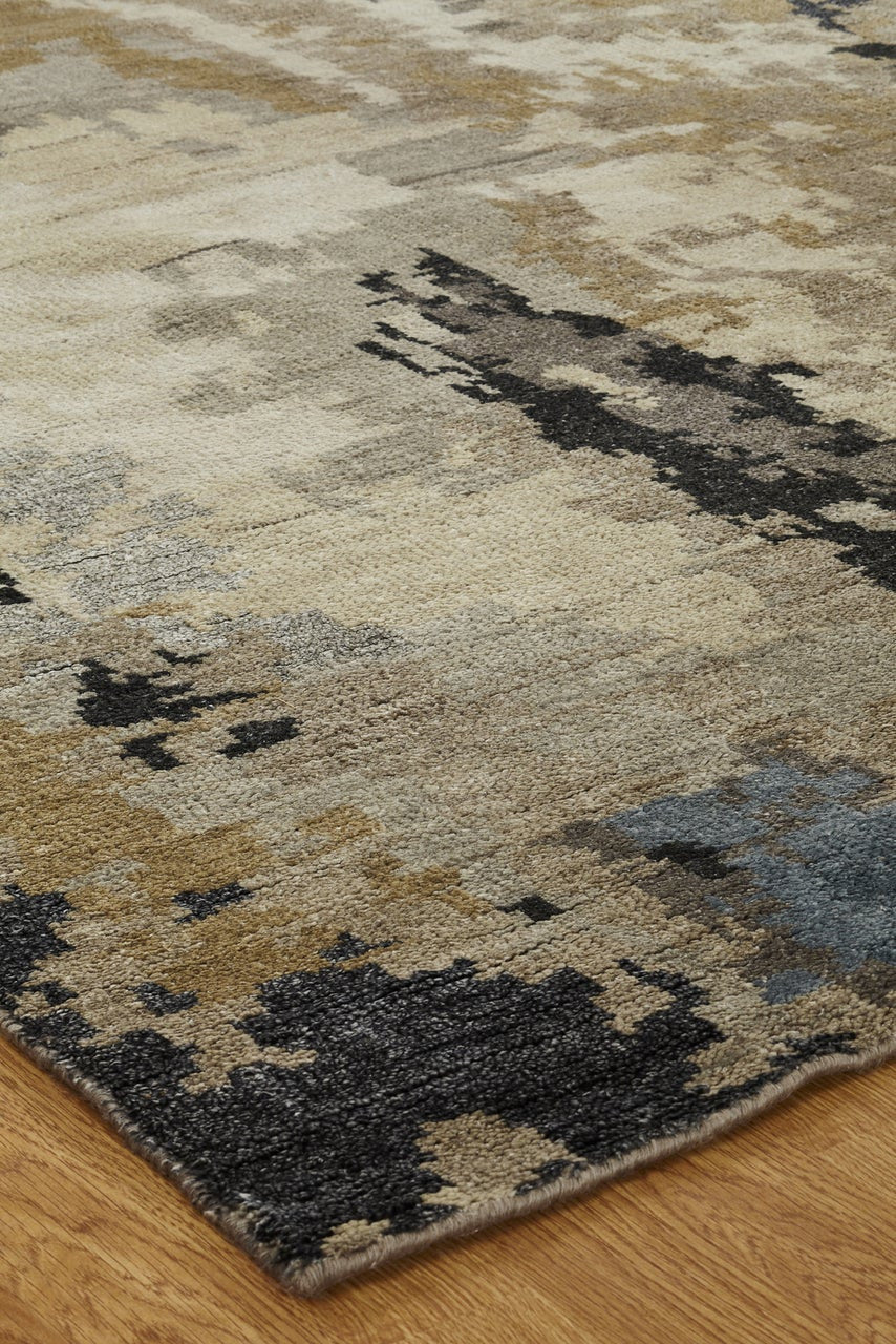 4' x 6' Modern Hand-Knotted Silk rug, Rug #HW9501