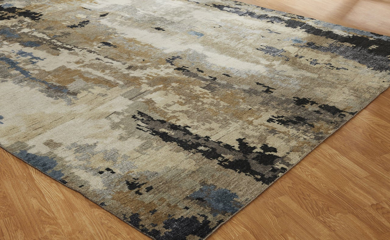 3' x 5' Modern Hand-Knotted Silk rug, Rug #HW9501