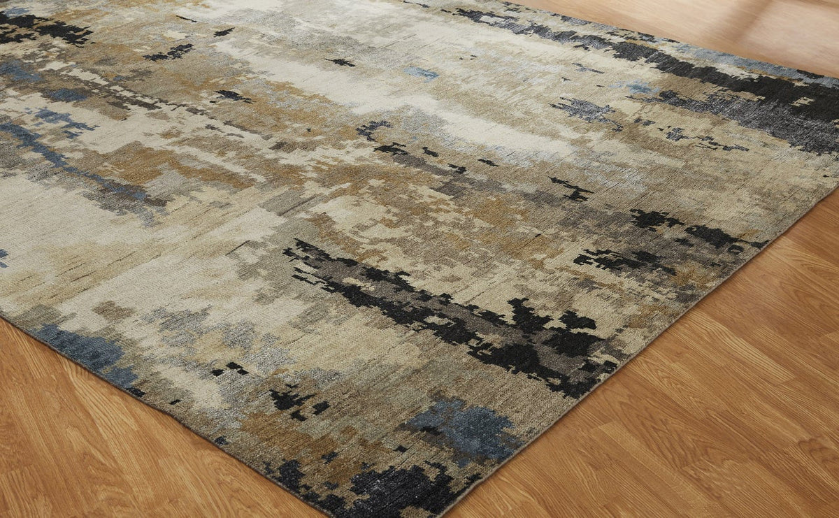 3' x 5' Modern Hand-Knotted Silk rug, Rug #HW9501