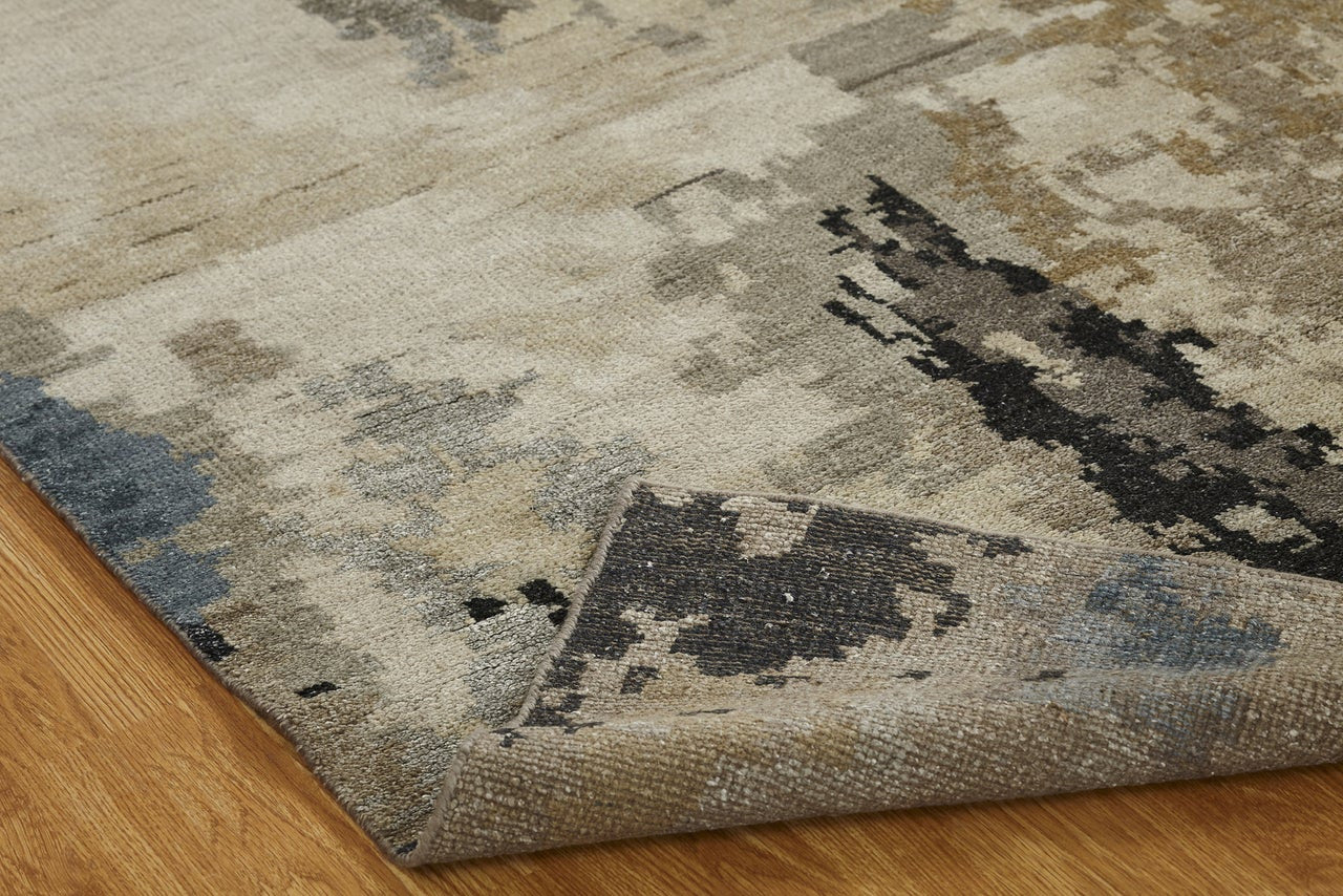 6' x 9' Modern Hand-Knotted Silk rug, Rug #HW9501