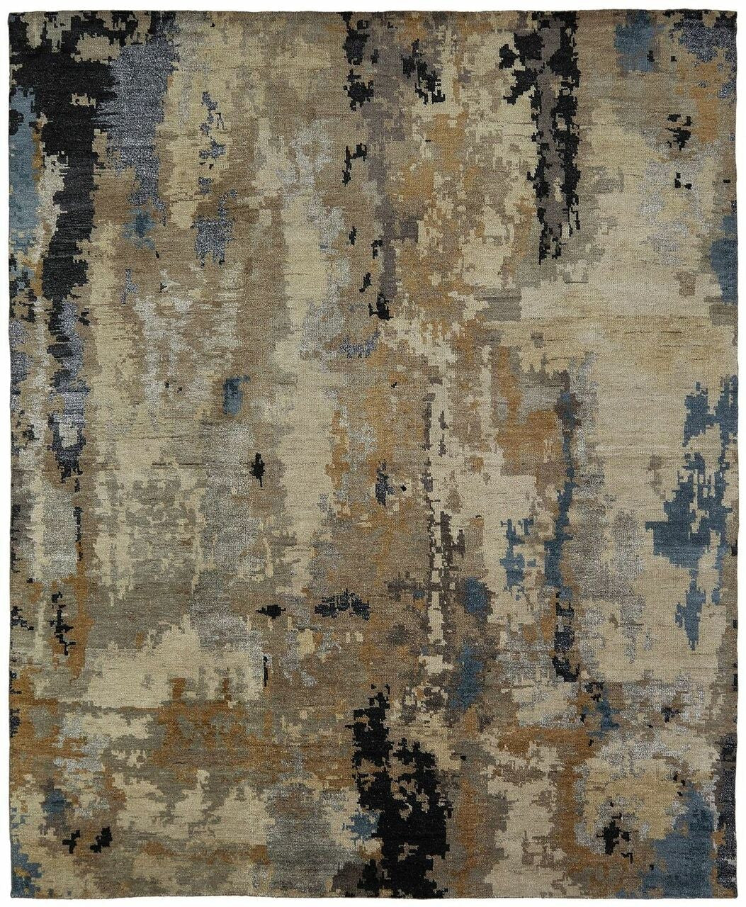 2' x 3' Modern Hand-Knotted Silk rug, Rug #HW9501