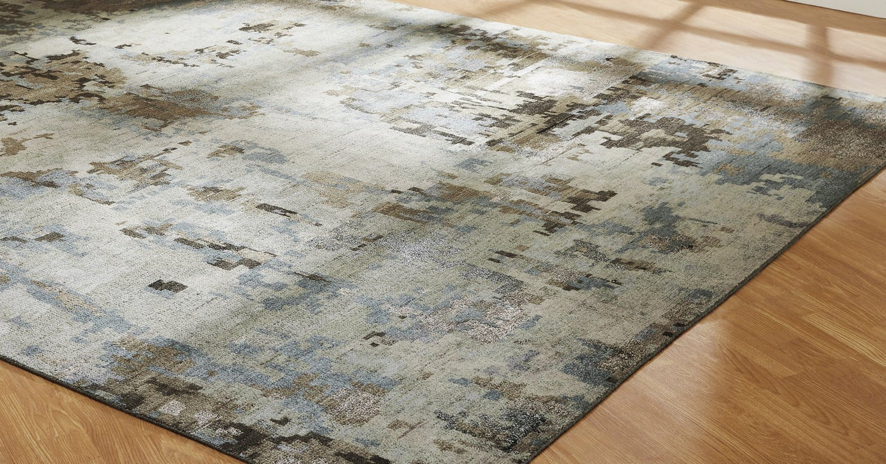 6' x 9' Modern Hand-Knotted Silk rug, Rug #HW9511