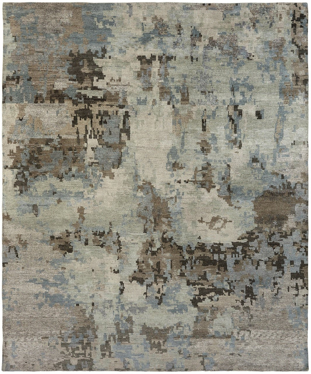 2' x 3' Modern Hand-Knotted Silk rug, Rug #HW9511