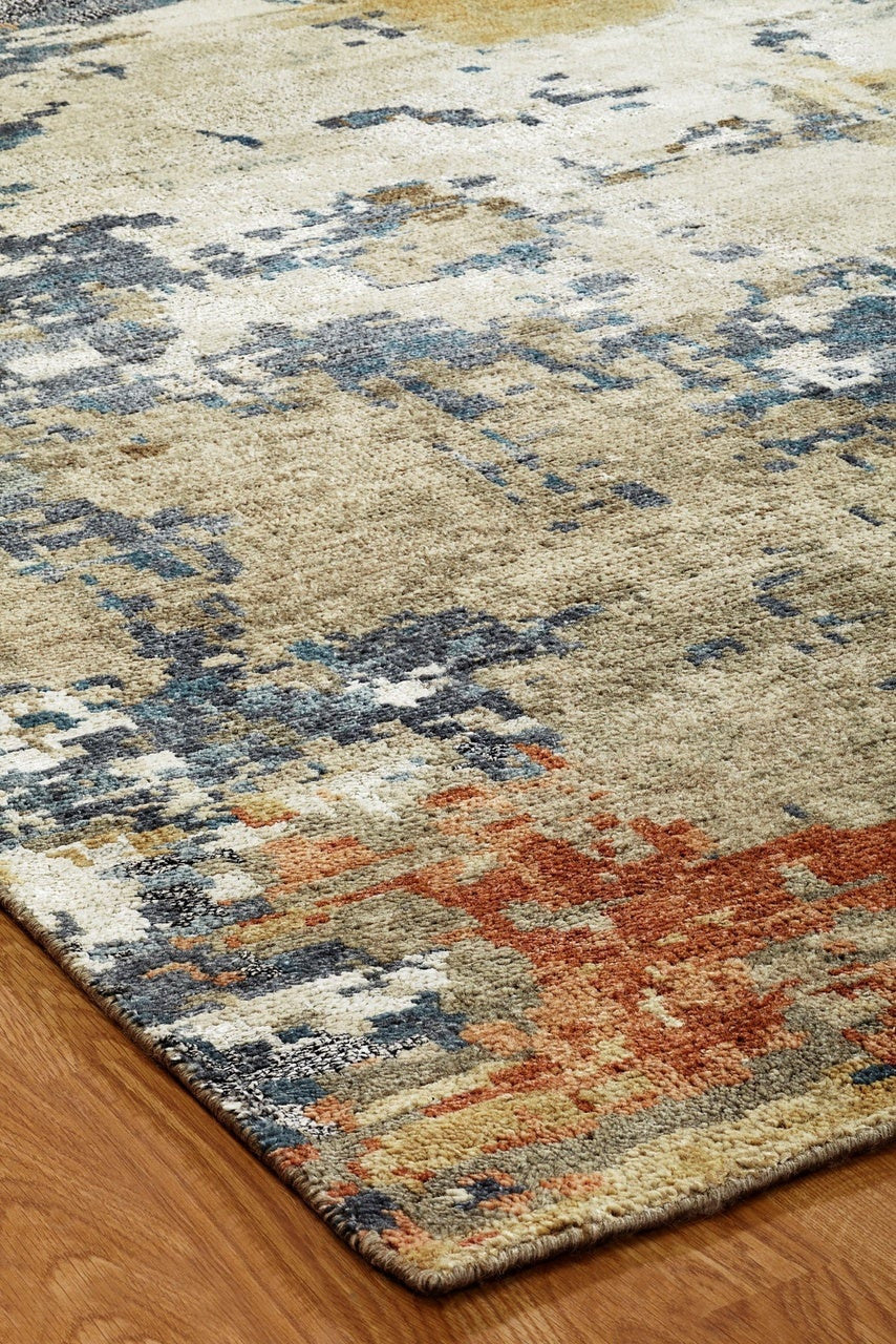 3' x 5' Modern Hand-Knotted Silk rug, Rug #HW9531