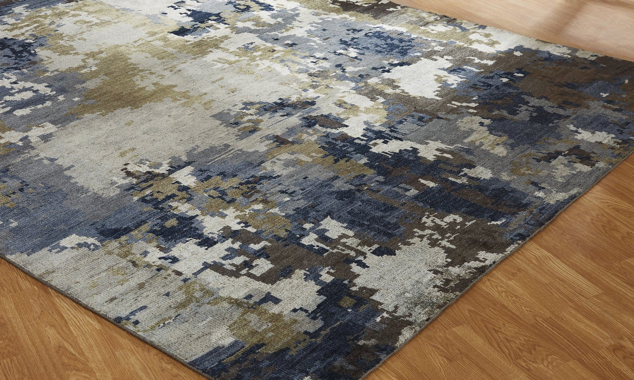 4' x 6' Modern Hand-Knotted Silk rug, Rug #HW9541