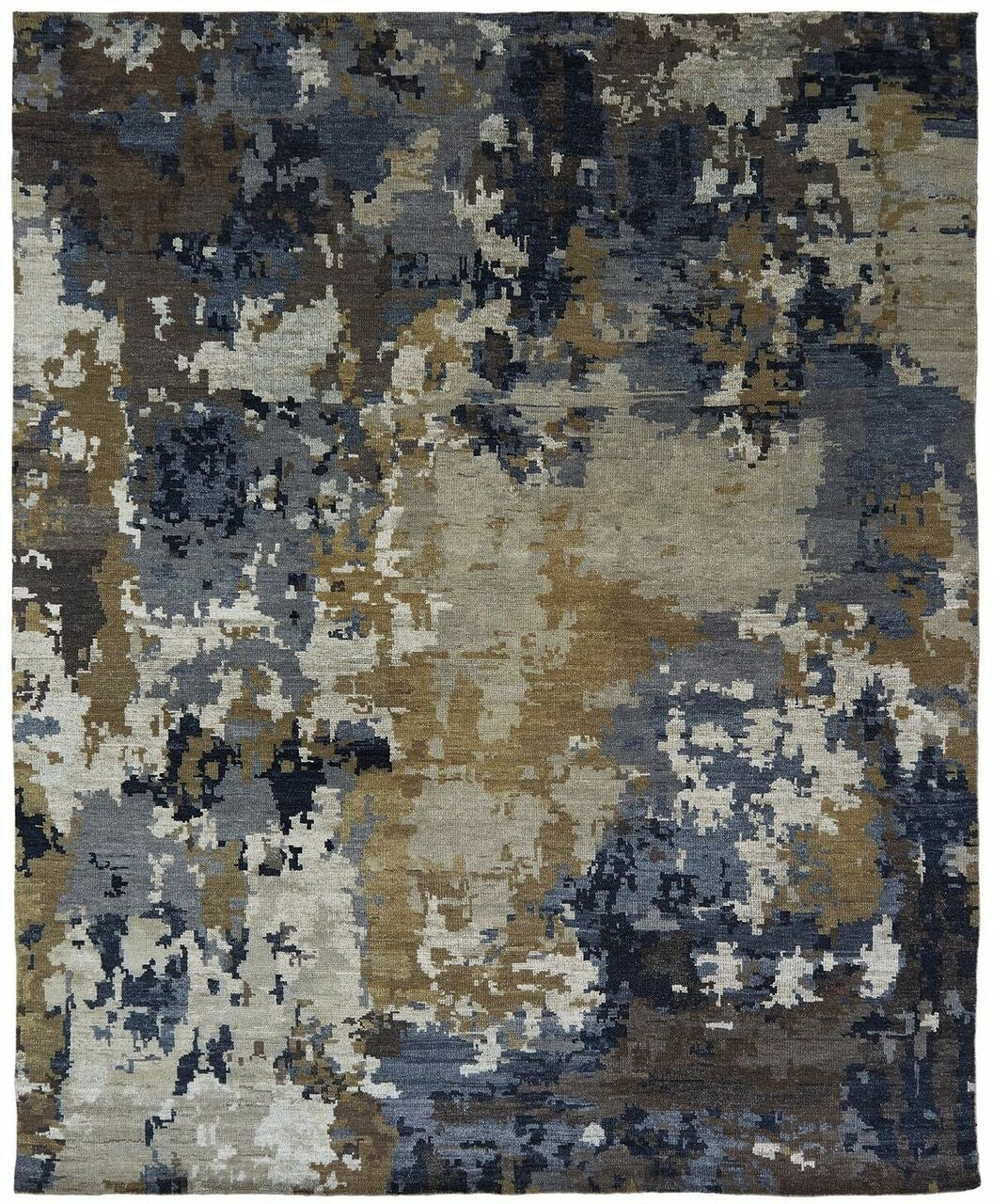 2' x 3' Modern Hand-Knotted Silk rug, Rug #HW9541