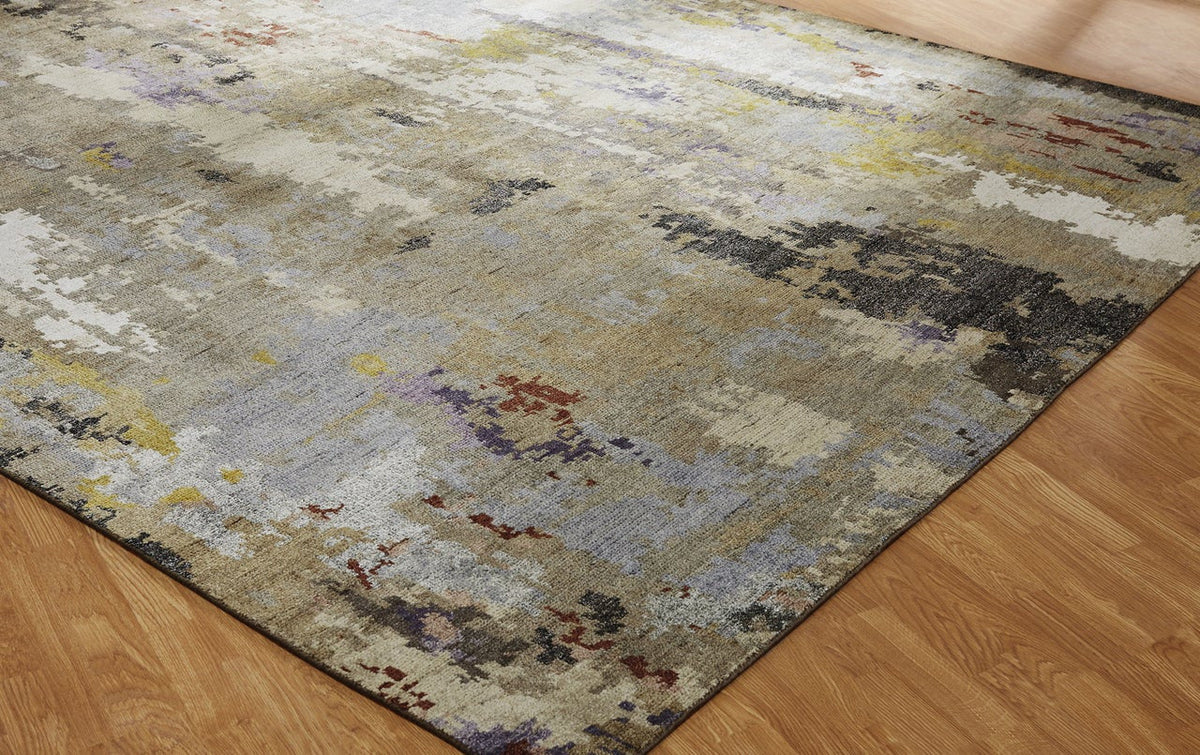 3' x 5' Modern Hand-Knotted Silk rug, Rug #HW9551