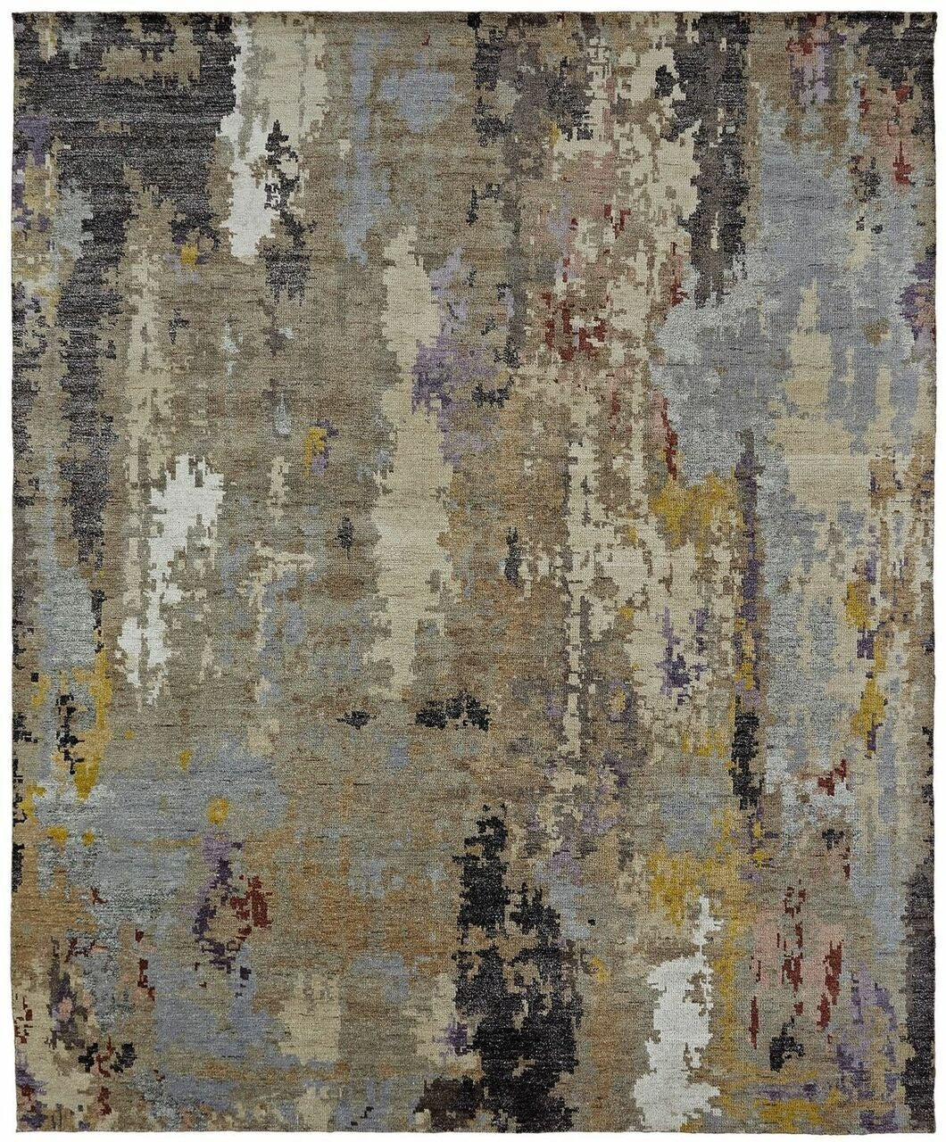 2' x 3' Modern Hand-Knotted Silk rug, Rug #HW9551