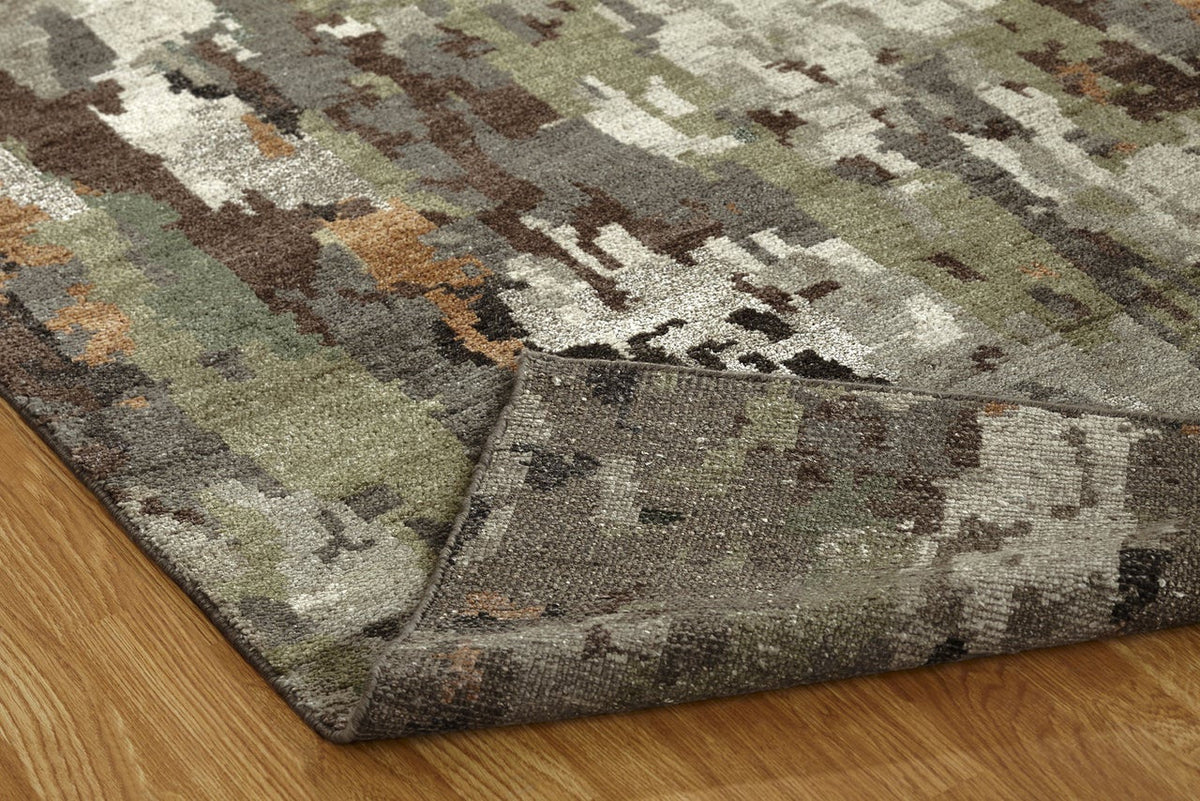 4' x 6' Modern Hand-Knotted Silk rug, Rug #HW9561