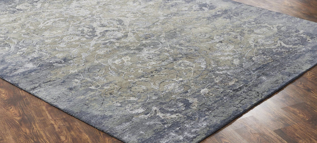3' x 5' Transitional Hand-Knotted Silk rug, Rug #HZ4330