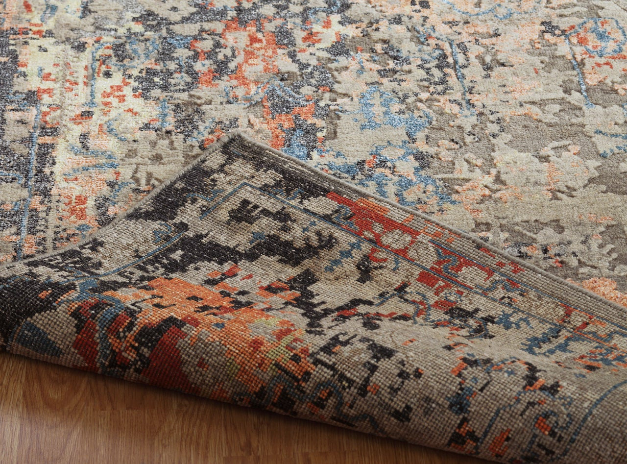 4' x 6' Transitional Hand-Knotted Silk rug, Rug #HZ4351