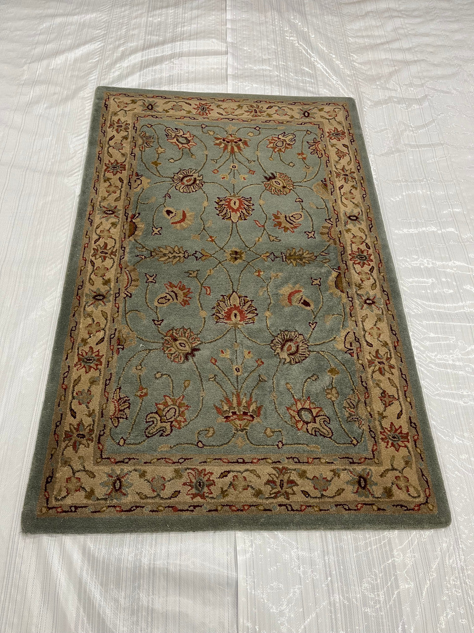 4x6 Transitional Hand-Knotted Wool rug, Rug #EB-19