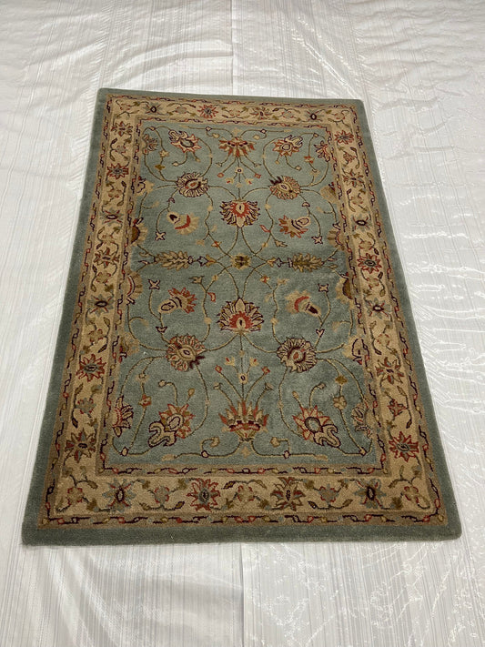 4x6 Transitional Hand-Knotted Wool rug, Rug #EB-19