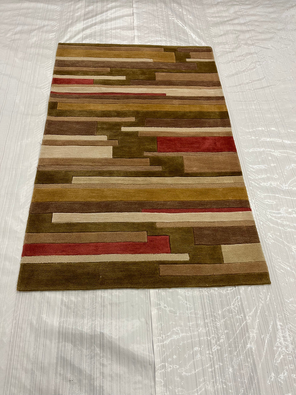 3x5 Modern Hand-Knotted Wool rug, Rug #EB-27
