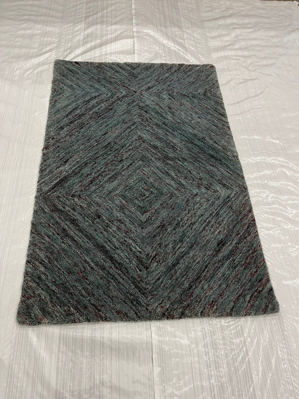 3x5 Modern Hand-Knotted Wool rug, Rug #EB-31