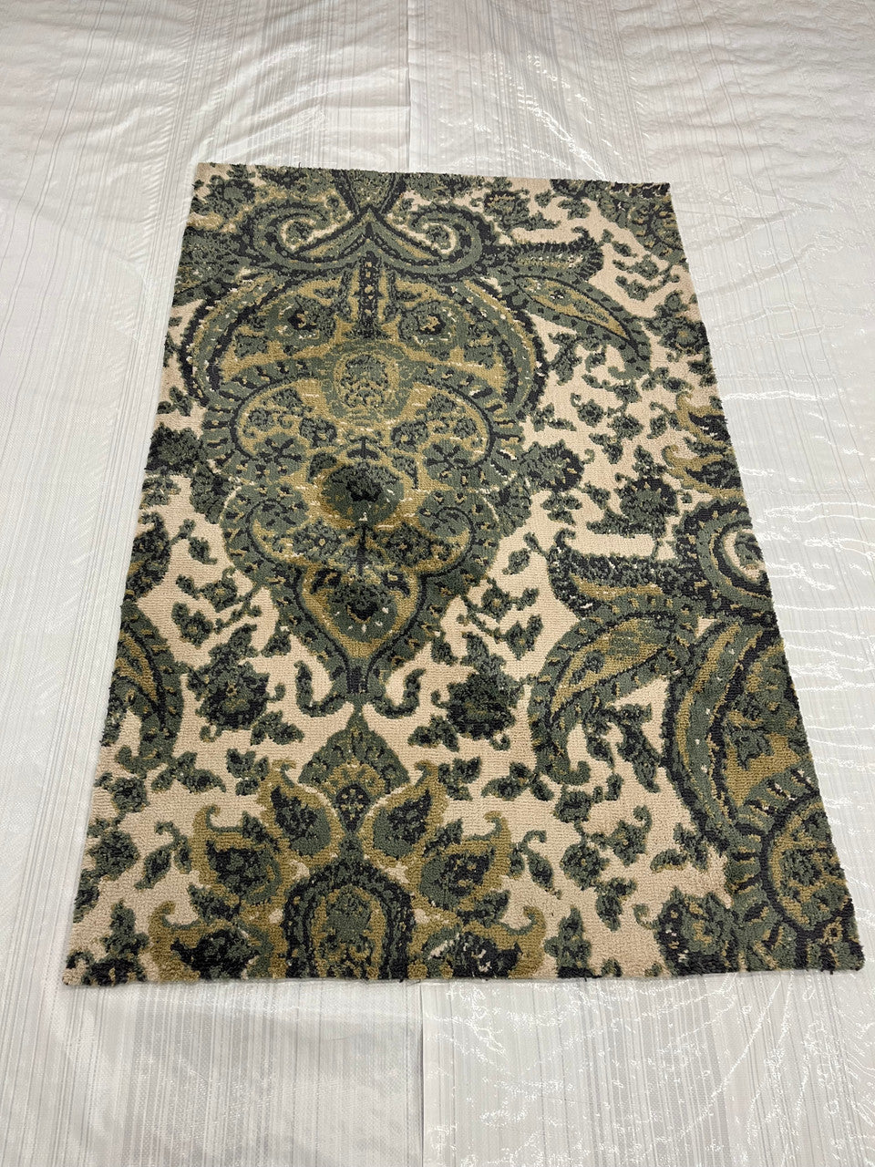 3x5 Ikat Hand-Knotted Wool rug, Rug #EB-35
