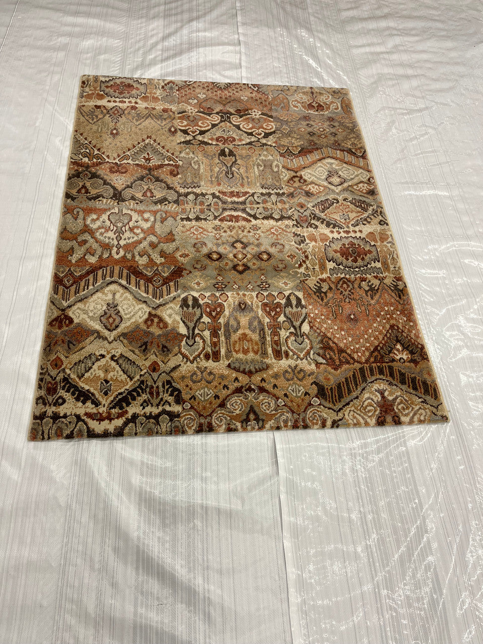 3x5 Ikat Hand-Knotted Wool rug, Rug #EB-37