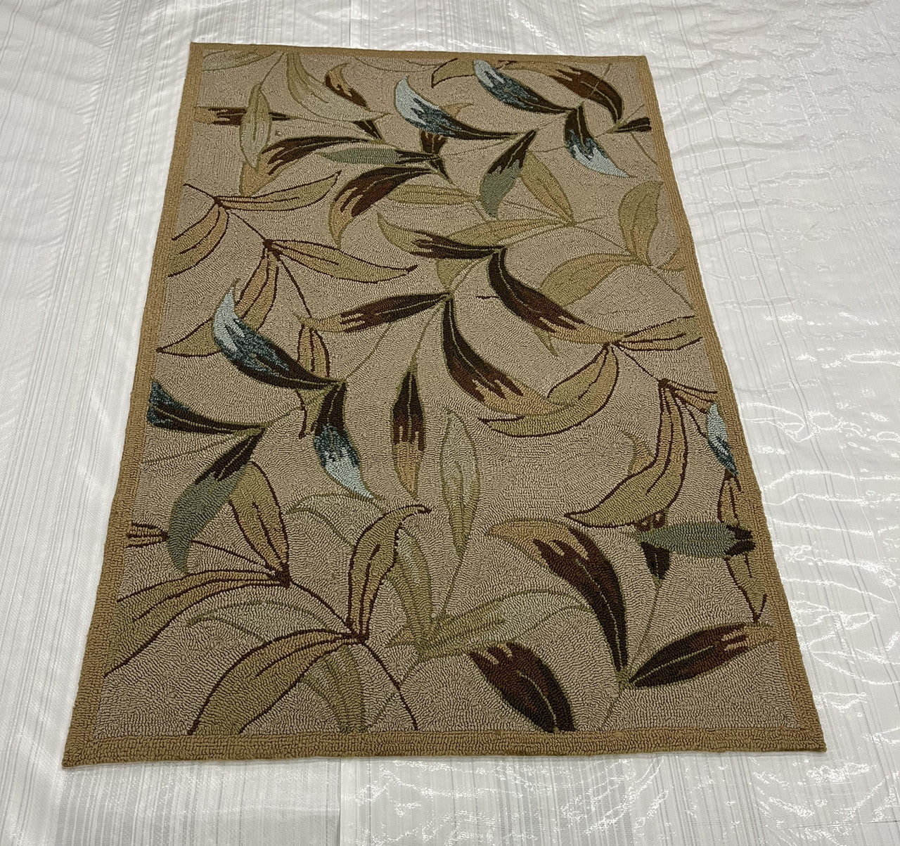 3x5 Coastal Hand-Knotted Wool rug, Rug #EB-41