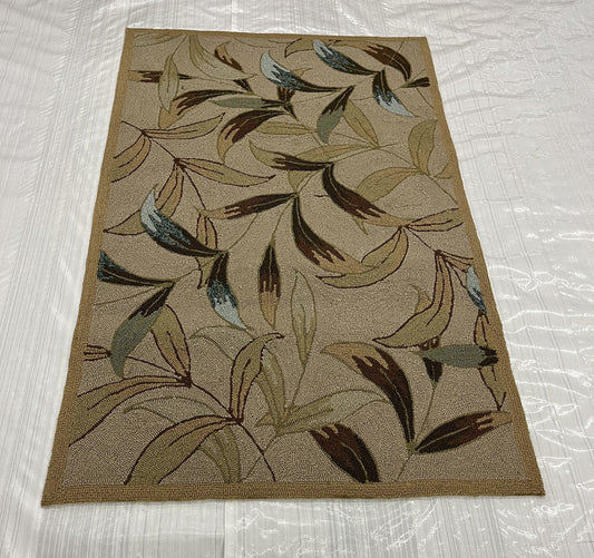 3x5 Coastal Hand-Knotted Wool rug, Rug #EB-41