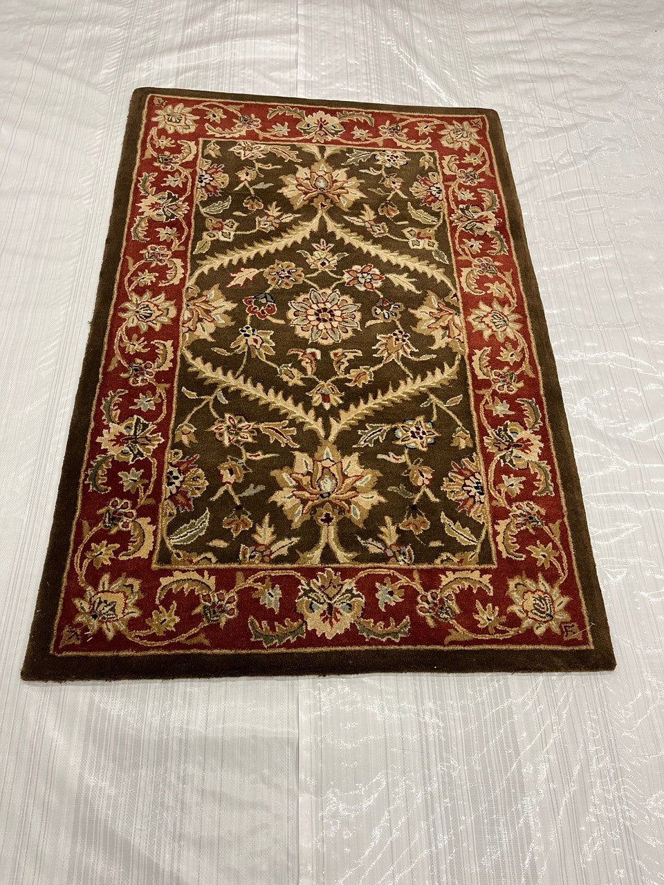 3x5 Traditional Hand-Knotted Wool rug, Rug #EB-42
