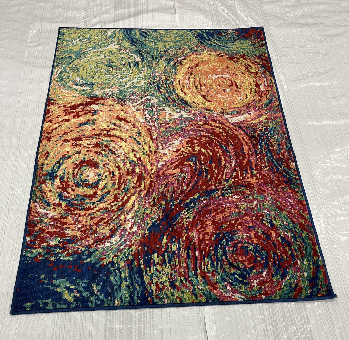 4x6 Modern Hand-Knotted Wool rug, Rug #EB-50