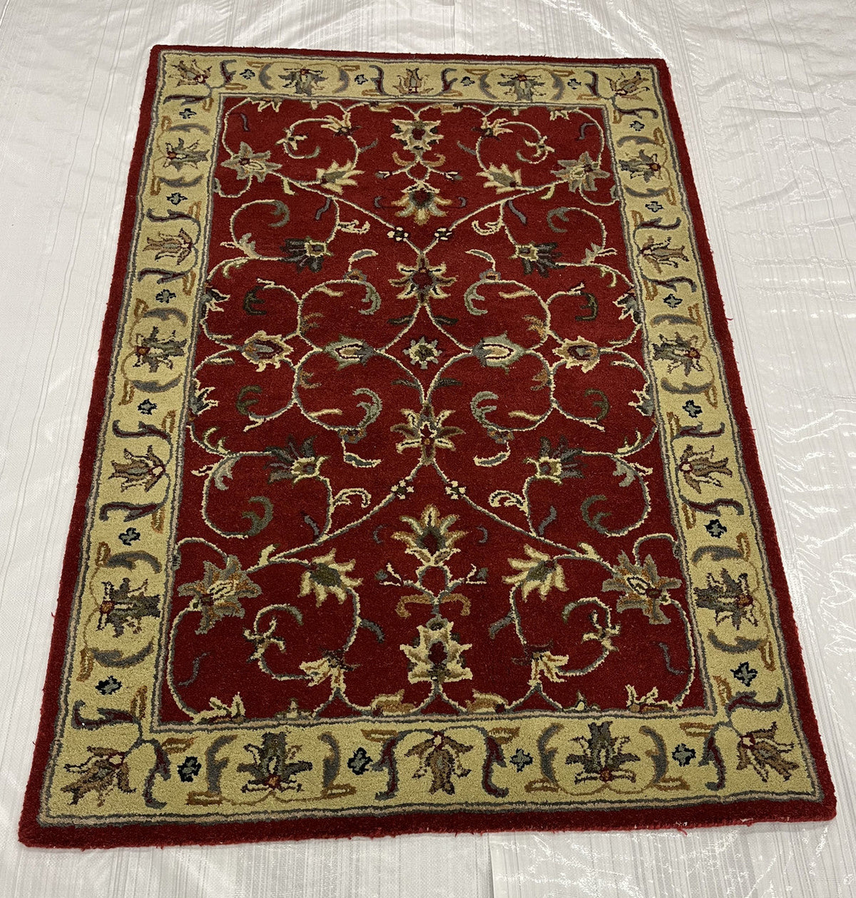 4x6 Traditional Hand-Knotted Wool rug, Rug #EB-60