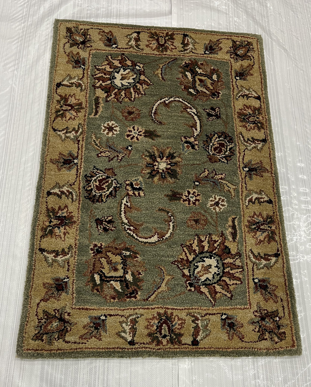 2x4 Traditional Hand-Knotted Wool rug, Rug #EB-67