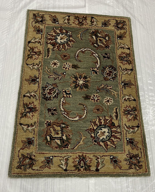 2x4 Traditional Hand-Knotted Wool rug, Rug #EB-67