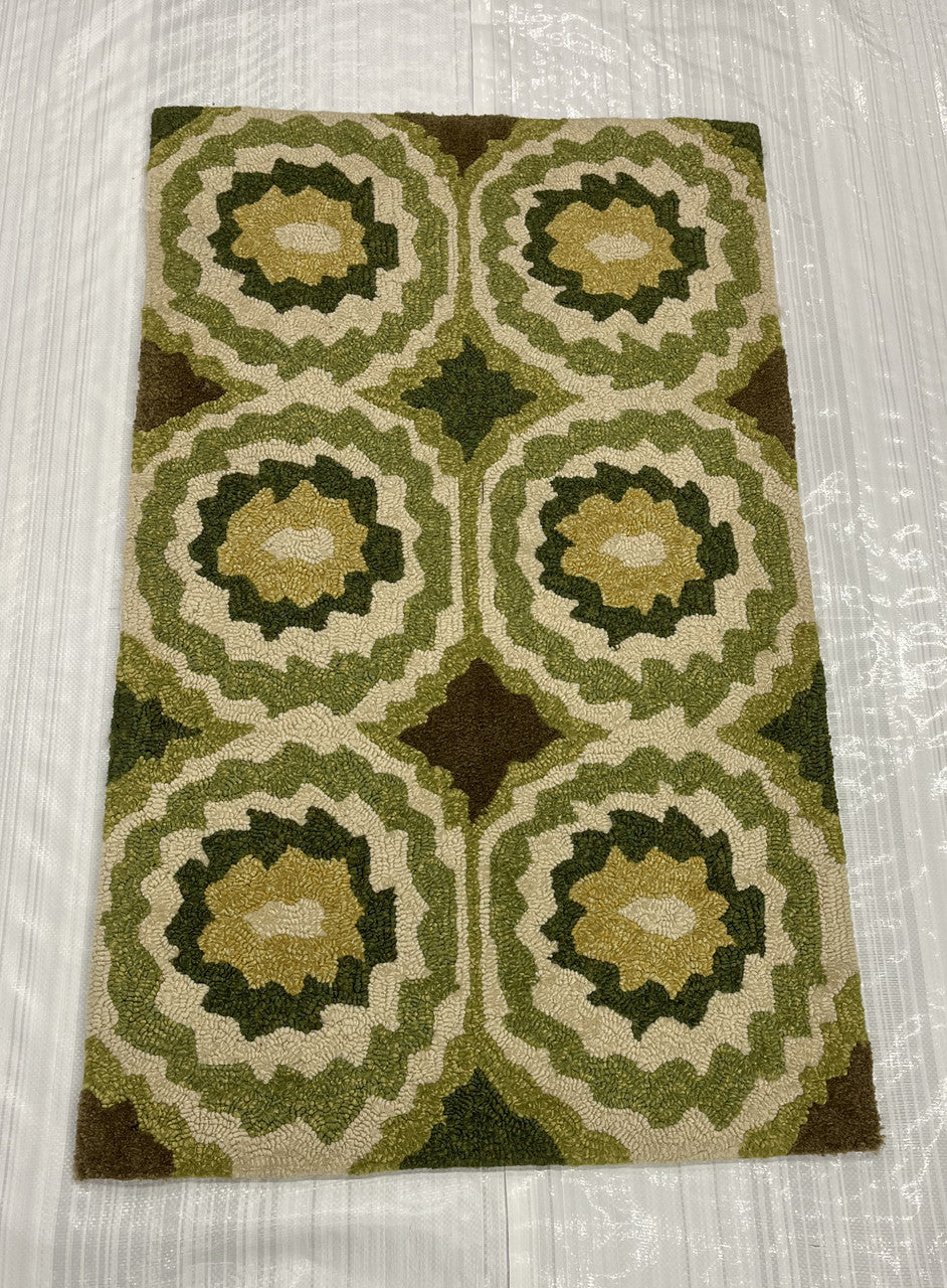 2x4 Modern Hand-Knotted Wool rug, Rug #EB-70
