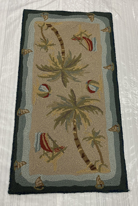 2x4 Coastal Hand-Knotted Wool rug, Rug #EB-75