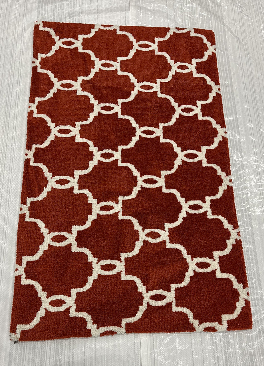 2x4 Modern Hand-Knotted Wool rug, Rug #EB-77