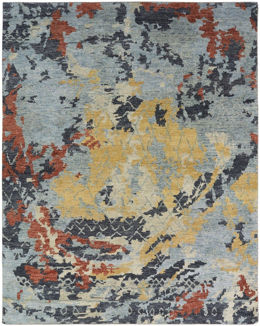 2' x 3' Modern Hand-Knotted Wool rug, Rug #IT2521