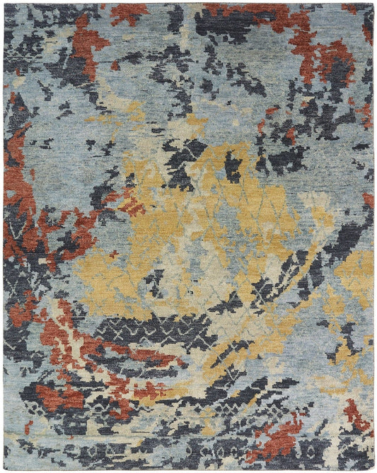 2' x 3' Modern Hand-Knotted Wool rug, Rug #IT2521