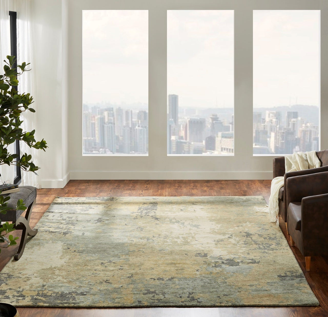 3' x 5' Modern Hand-Knotted Wool rug, Rug #IT2601
