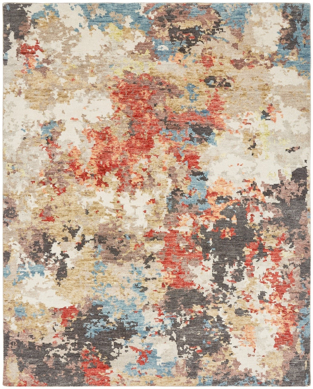 2' x 3' Modern Hand-Knotted Wool rug, Rug #IT2611