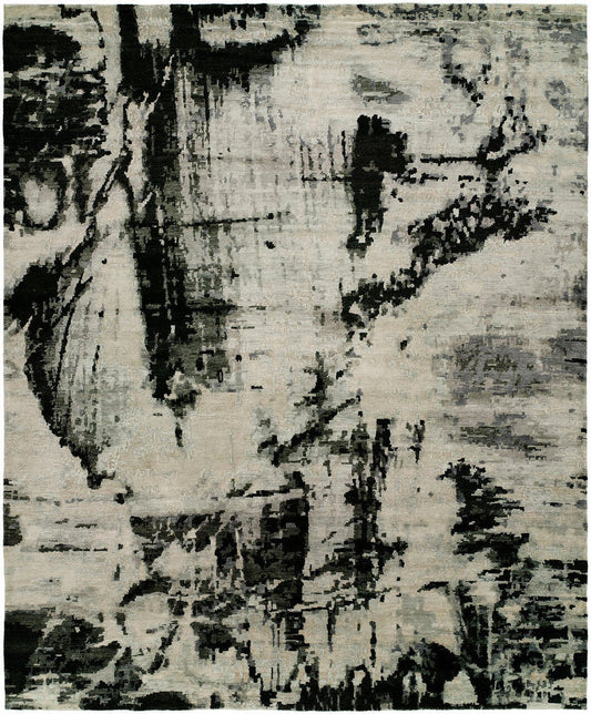 2' x 3' Modern Hand-Knotted Silk rug, Rug #JN0711