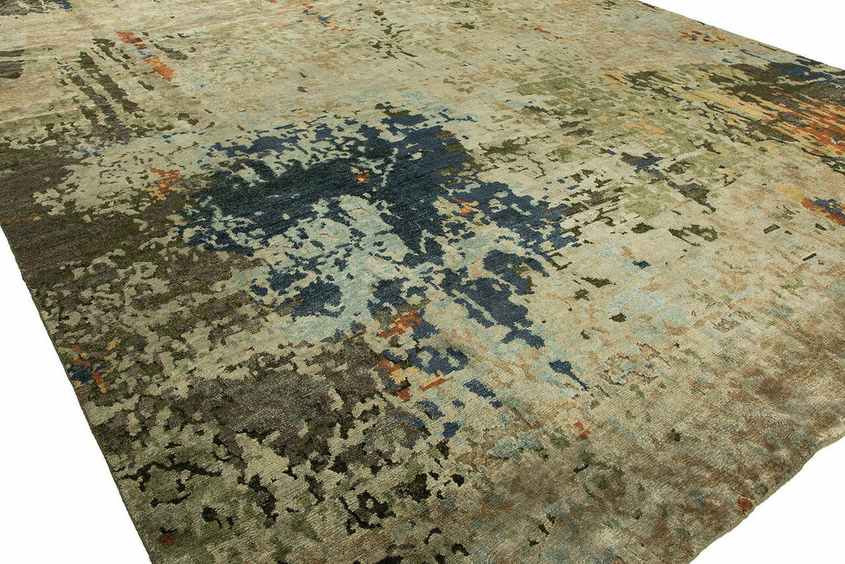 3' x 5' Modern Hand-Knotted Silk rug, Rug #JN0731