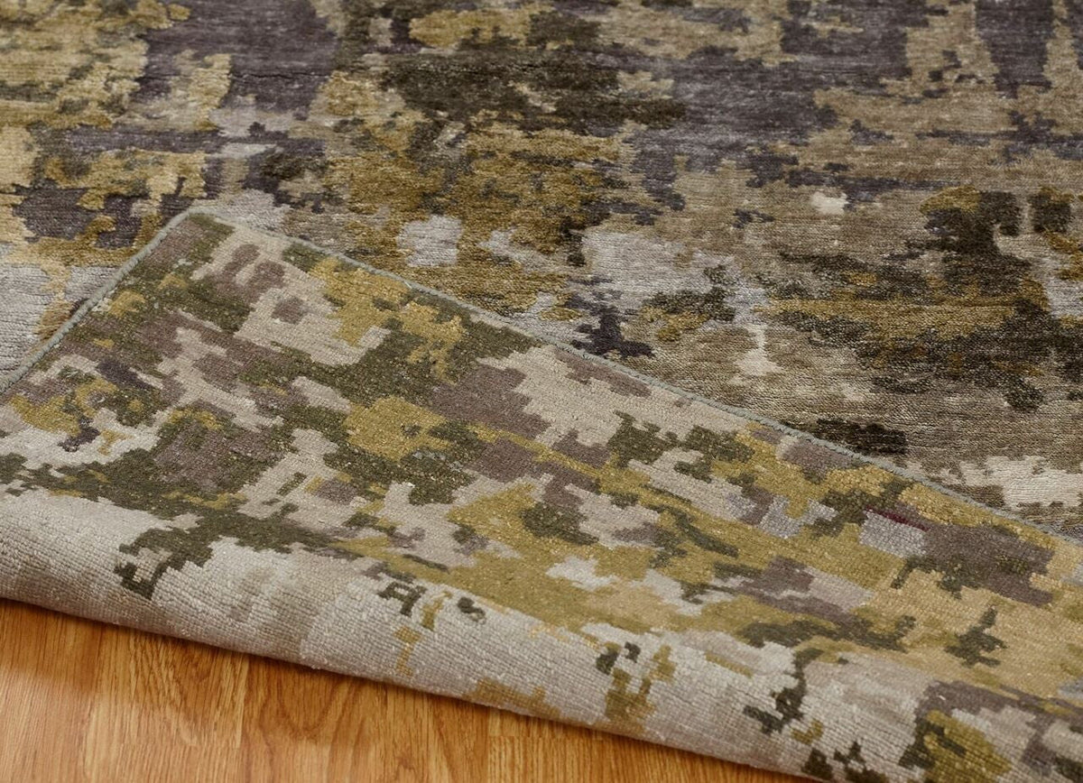 4' x 6' Modern Hand-Knotted Silk rug, Rug #JN0741
