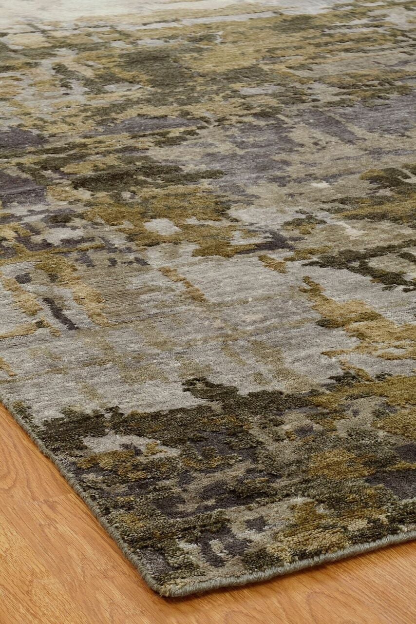 3' x 5' Modern Hand-Knotted Silk rug, Rug #JN0741