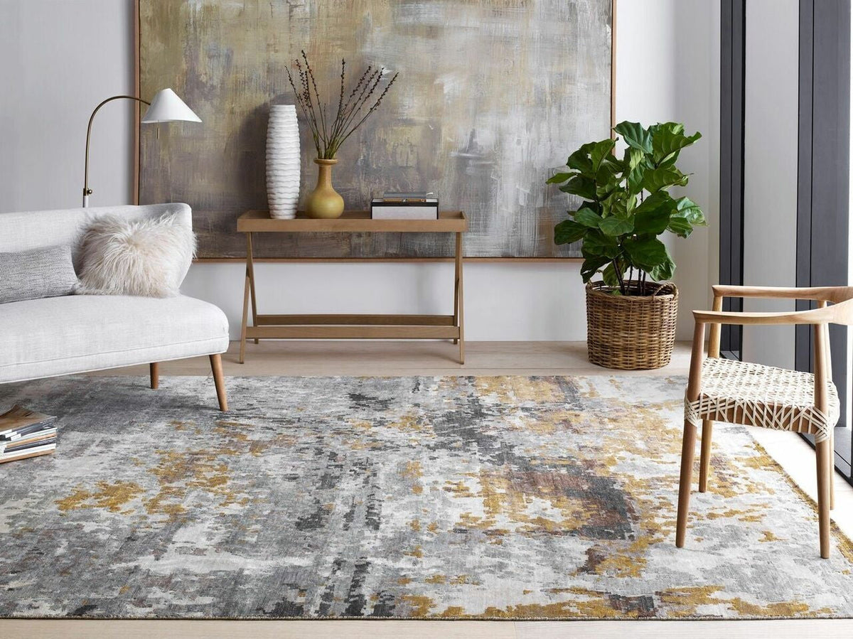 4' x 6' Modern Hand-Knotted Silk rug, Rug #JN0751