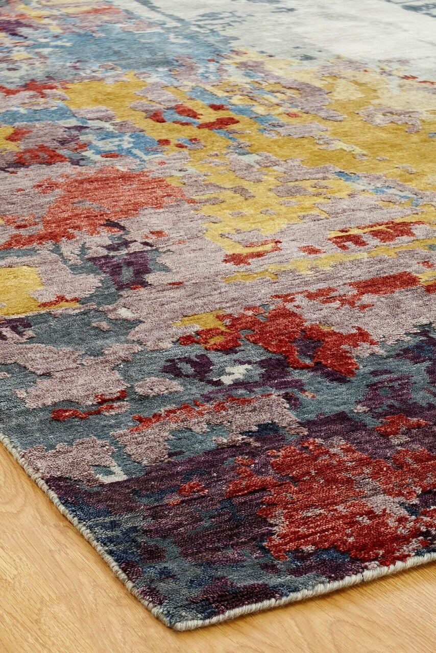 3' x 5' Modern Hand-Knotted Silk rug, Rug #JN0791