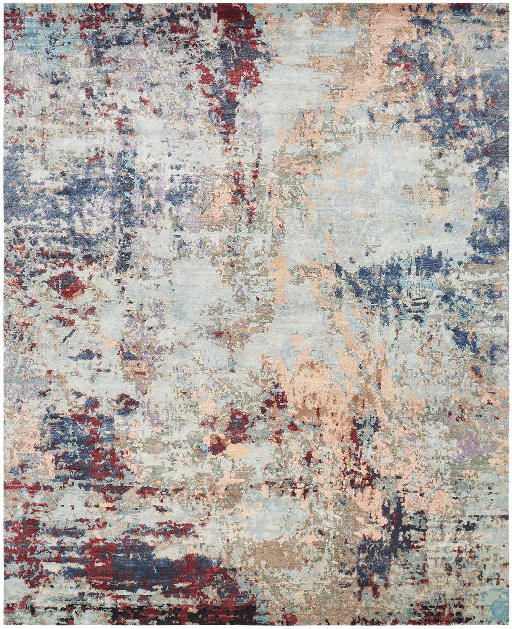 2' x 3' Modern Hand-Knotted Silk rug, Rug #JN0801